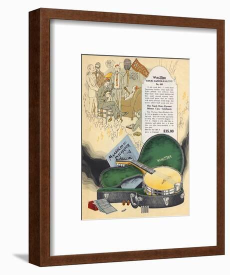 Wurlitzer Mandolin 1924-null-Framed Art Print