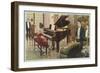 Wurlitzer Piano in Home-null-Framed Art Print