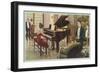 Wurlitzer Piano in Home-null-Framed Art Print