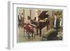 Wurlitzer Piano in Home-null-Framed Art Print