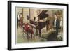 Wurlitzer Piano in Home-null-Framed Art Print