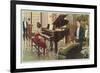 Wurlitzer Piano in Home-null-Framed Art Print