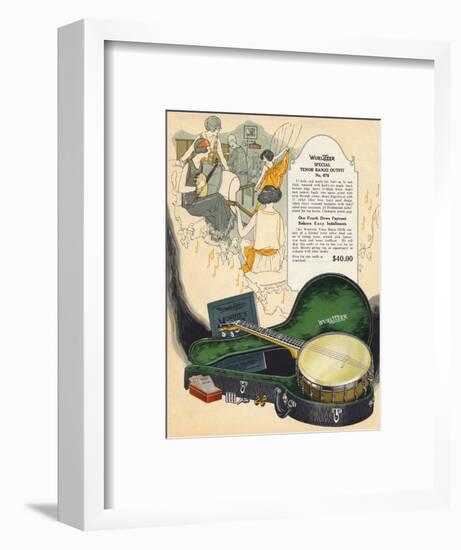 Wurlitzer Tenor Banjo-null-Framed Art Print