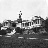 The Ruhmeshalle and Bavaria Statue, Munich, Germany, C1900-Wurthle & Sons-Photographic Print