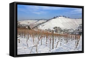 Wurttemberg Mausoleum in the Vineyards in Winter-Markus Lange-Framed Stretched Canvas