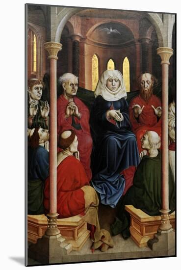 Wurzach Altarpiece, 1437. Pentecost by Hans Multscher (1400-1467)-Hans Multscher-Mounted Giclee Print