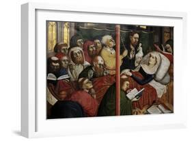 Wurzach Altarpiece, 1437. the Death of the Virgin by Hans Multscher (1400-1467)-Hans Multscher-Framed Giclee Print