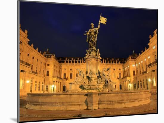 Wurzburg Residence, Residence Square, UNESCO World Heritage Site, Franconia, Bavaria, Germany, Euro-Hans Peter Merten-Mounted Photographic Print