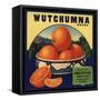 Wutchumna Brand - Lemon Cove, California - Citrus Crate Label-Lantern Press-Framed Stretched Canvas