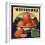 Wutchumna Brand - Lemon Cove, California - Citrus Crate Label-Lantern Press-Framed Art Print