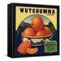 Wutchumna Brand - Lemon Cove, California - Citrus Crate Label-Lantern Press-Framed Stretched Canvas