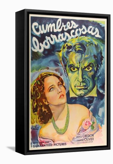 Wuthering Heights, Argentine Movie Poster, 1939-null-Framed Stretched Canvas
