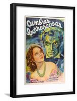Wuthering Heights, Argentine Movie Poster, 1939-null-Framed Art Print