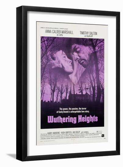 Wuthering Heights, from Left: Anna Calder-Marshall, Timothy Dalton, 1970-null-Framed Art Print