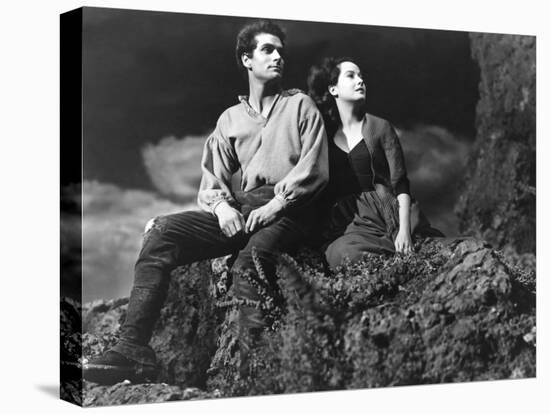 Wuthering Heights, Laurence Olivier, Merle Oberon, 1939-null-Stretched Canvas
