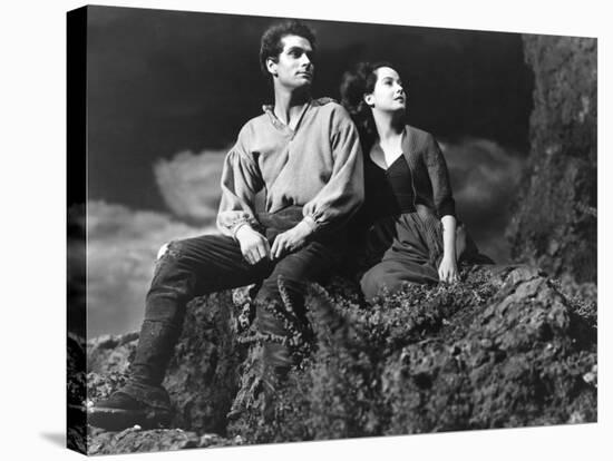 Wuthering Heights, Laurence Olivier, Merle Oberon, 1939-null-Stretched Canvas