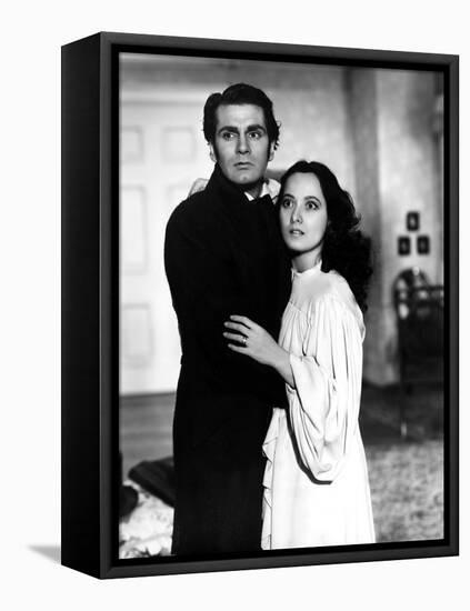 Wuthering Heights, Laurence Olivier, Merle Oberon, 1939-null-Framed Stretched Canvas