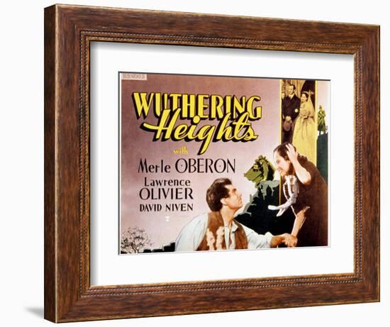 Wuthering Heights, Laurence Olivier, Merle Oberon, 1939-null-Framed Art Print