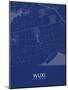 Wuxi, China Blue Map-null-Mounted Poster