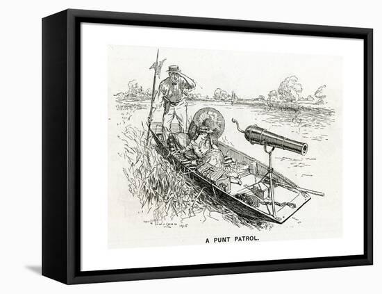 WW1 - a Punt Patrol-F^h^ Townsend-Framed Stretched Canvas