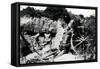 WW1 - Australian Gunners in Gallipoli, 1916-null-Framed Stretched Canvas