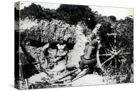 WW1 - Australian Gunners in Gallipoli, 1916-null-Stretched Canvas