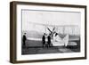 WW1 - Aviation at Hendon - Churchill Inspecting Aeroplanes-null-Framed Art Print