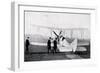 WW1 - Aviation at Hendon - Churchill Inspecting Aeroplanes-null-Framed Art Print