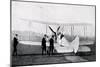 WW1 - Aviation at Hendon - Churchill Inspecting Aeroplanes-null-Mounted Art Print