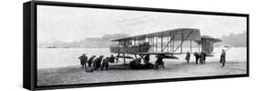 WW1 - Aviation in the Navy - Churchill Checks on Air Power-null-Framed Stretched Canvas
