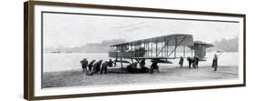 WW1 - Aviation in the Navy - Churchill Checks on Air Power-null-Framed Premium Giclee Print