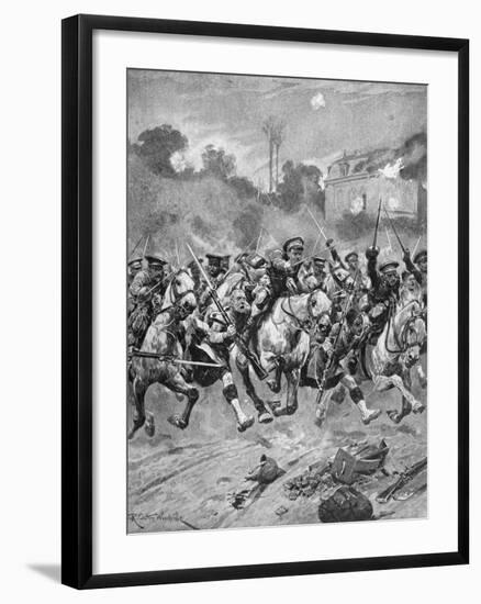 WW1 - Battle of St Quentin 1914-Richard Caton II Woodville-Framed Giclee Print