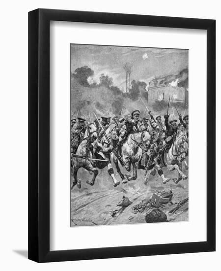 WW1 - Battle of St Quentin 1914-Richard Caton II Woodville-Framed Premium Giclee Print