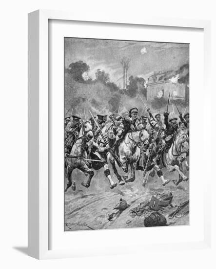 WW1 - Battle of St Quentin 1914-Richard Caton II Woodville-Framed Giclee Print