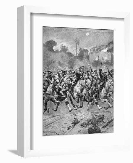 WW1 - Battle of St Quentin 1914-Richard Caton II Woodville-Framed Giclee Print