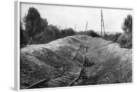 WW1 - Belgians Destroy Railways to Hamper German Advance-null-Framed Photographic Print