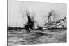 WW1 - British Hospital Ship Anglia Sinks, November 17th 1915-Charles Dixon-Stretched Canvas