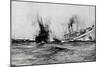 WW1 - British Hospital Ship Anglia Sinks, November 17th 1915-Charles Dixon-Mounted Art Print