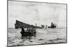 WW1 - British Rescue Boat and German U12 Submarine Survivors-Normal Wilkson-Mounted Art Print