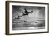 WW1 - British Seaplanes in Action, Cuxhaven, Germany, 1915-Donald Maxwell-Framed Art Print