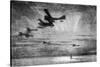 WW1 - British Seaplanes in Action, Cuxhaven, Germany, 1915-Donald Maxwell-Stretched Canvas