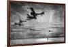 WW1 - British Seaplanes in Action, Cuxhaven, Germany, 1915-Donald Maxwell-Framed Art Print