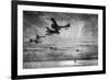 WW1 - British Seaplanes in Action, Cuxhaven, Germany, 1915-Donald Maxwell-Framed Premium Giclee Print