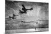 WW1 - British Seaplanes in Action, Cuxhaven, Germany, 1915-Donald Maxwell-Mounted Premium Giclee Print