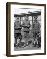WW1 British Soldiers & Dog-null-Framed Giclee Print