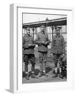 WW1 British Soldiers & Dog-null-Framed Giclee Print