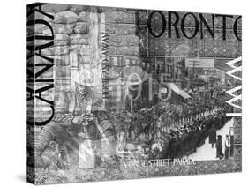 WW1 Canadian  Nostalgic Collage-Ruth Palmer-Stretched Canvas