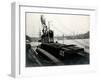 WW1 - Captured Uc5 U-Boat in the River Thames-null-Framed Photographic Print