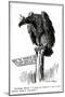 WW1 - Cartoon - as the Eagle Flies-null-Mounted Art Print