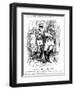 WW1 - Cartoon - Austria and Germany-F.h. Townsend-Framed Art Print